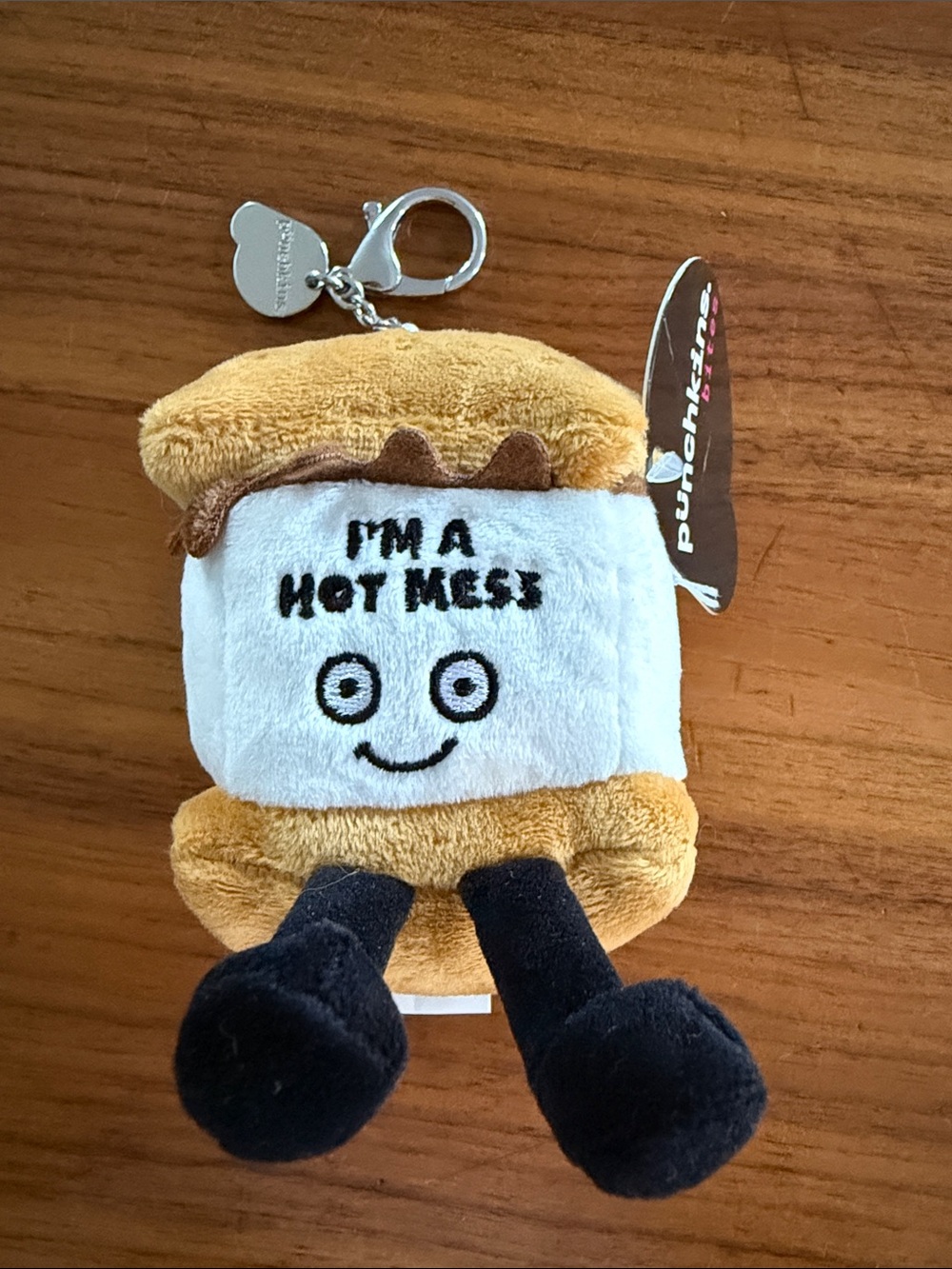 Punchkins Smores "I'm A Hot Mess"  Plush Toy keychain - NWT